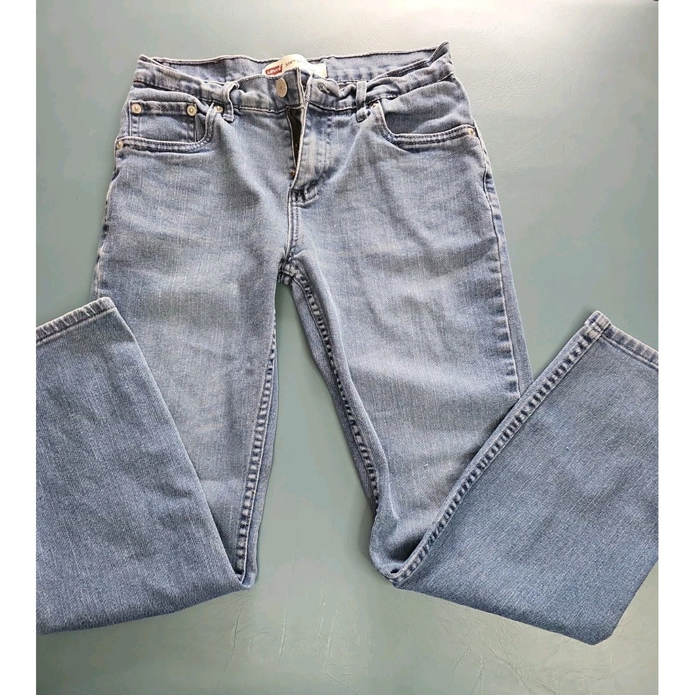 Levi's 514 Straight Fit Jeans Light Wash Junior Reg 14,  27x27